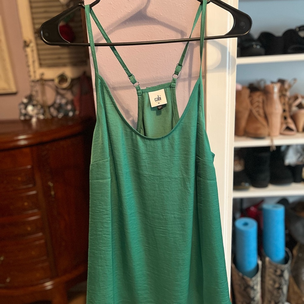 CAbi Vibrant Green Tank Top
